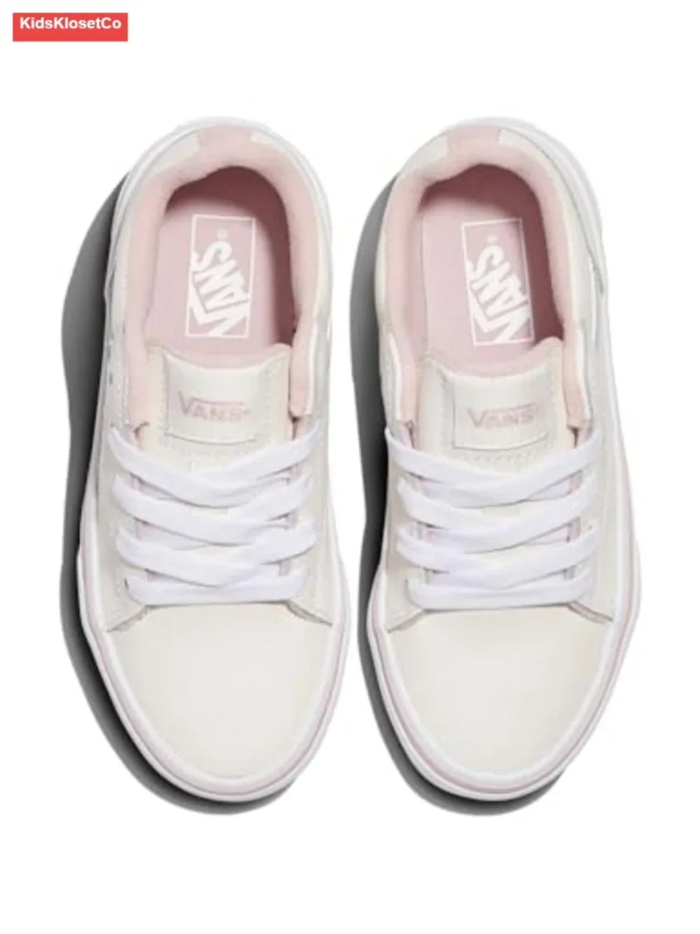 Vans Girls Seldan Retro Tennis Sneakers Leather Lace-Up